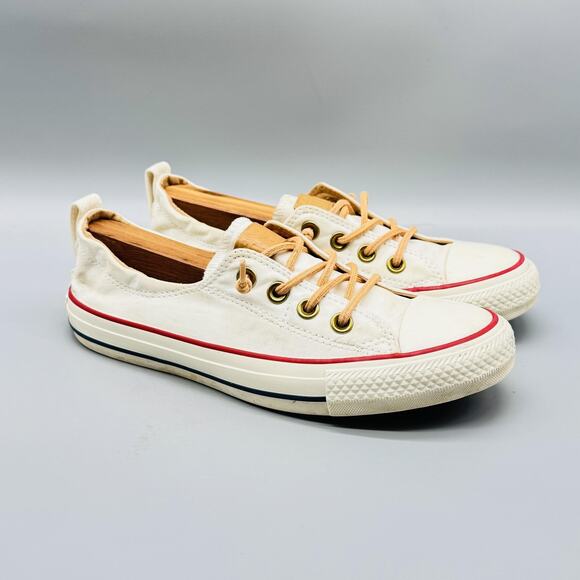 Converse Shoes Womens 7 White Chuck Taylor All Star Shoreline Low Top Sneakers - Picture 2 of 12